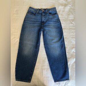 Evereve Blue Women's Barrel Leg Jeans